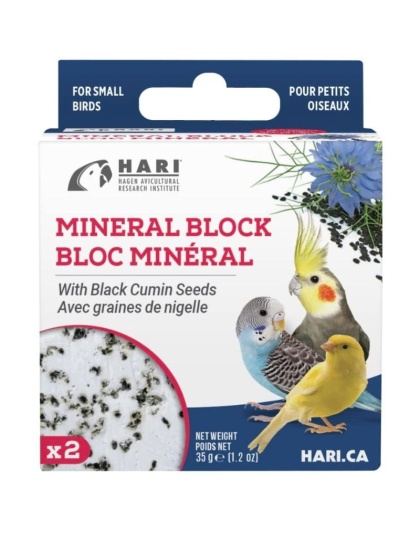 HARI Black Cumin Seed Mineral Block for Small Birds - 1.2 oz
