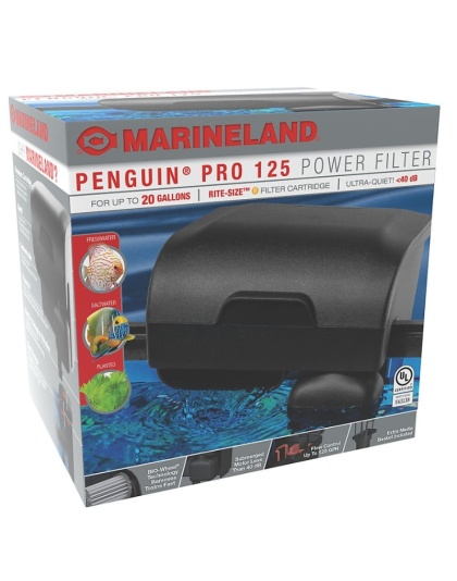 Marineland Penguin PRO Power Filter - 125 gph - 20 gallon tank